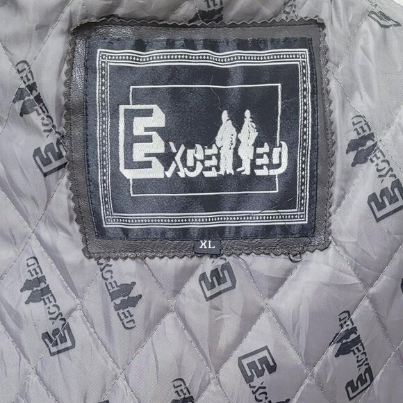 Not For Sale  Excelled XL Brown leather bomber jacket with Quilted Interior - Picture 4 of 8